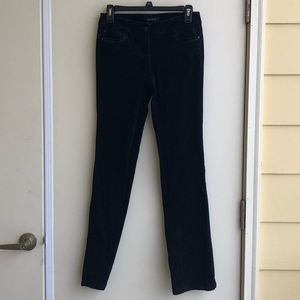 White House Black Market Velvet Boot Cut Pants